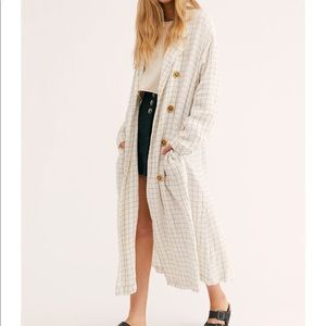 NEW Free People Sweet Melody Check Jacket size S